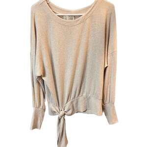 Anthropologie Saturday/Sunday Payton Brushed Cream Fleece Sweater , size XS